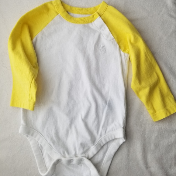GAP Other - Baby Gap Yellow Raglan Sleeve Bodysuit
